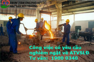 Danh Mục công việc yêu cầu nghiêm ngặt về an toàn, vệ sinh lao động.