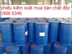 Phiếu kiểm soát mua bán chất độc