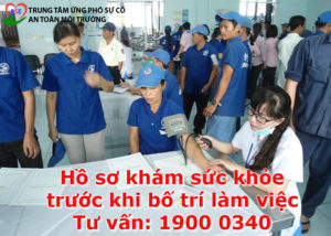 Hồ sơ khám sức khỏe trước khi bố trí làm việc