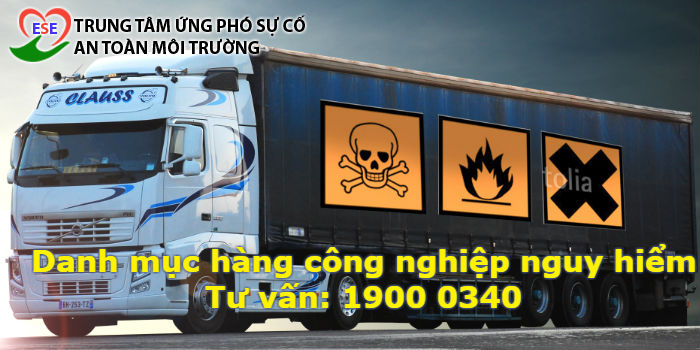 Danh mục hàng công nghiệp nguy hiểm phải đóng gói trong quá trình vận chuyển được quy định tại Thông tư 44/2012/TT-BCT quy định Danh mục hàng công nghiệp