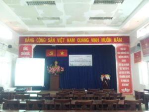 Buổi tập huấn bảo vệ môi trường tổ chức bởi Chi cục Bảo vệ môi trường Thành phố Hồ Chí Minh, thực hiện bởi Công ty Cổ phần Phát triển GRECO đồng phối