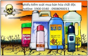 Phiếu kiểm soát mua bán hóa chất độc