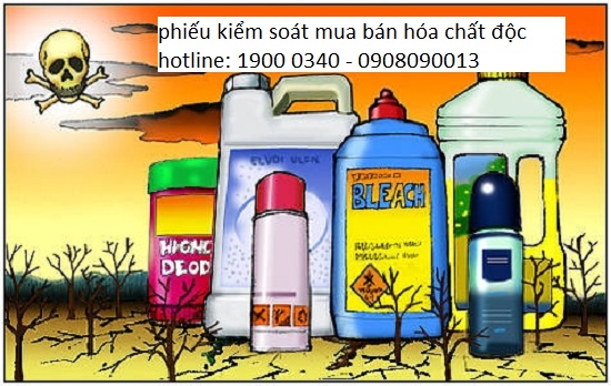 Phiếu kiểm soát mua bán hóa chất độc