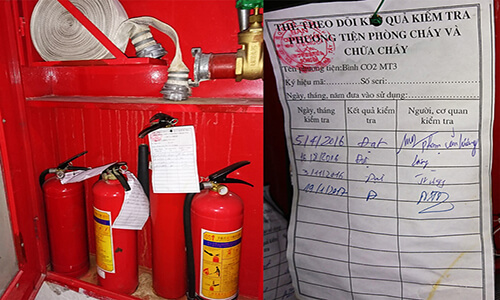 Kiểm tra bình chữa cháy