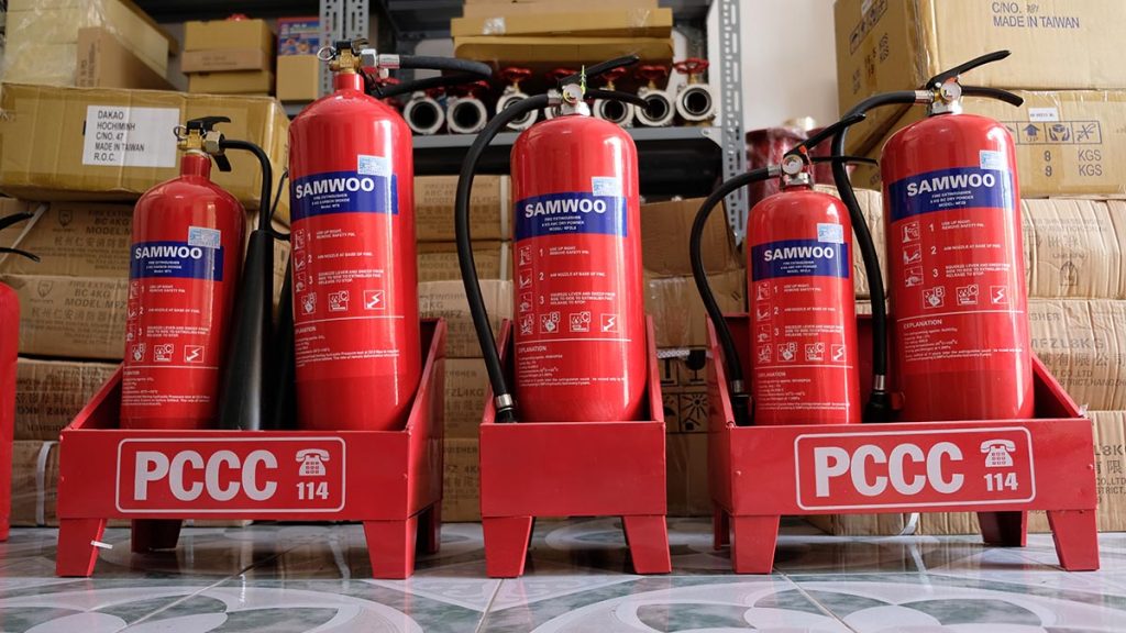 bình chữa cháy Samwoo thiết bị phòng chống cháy nổ