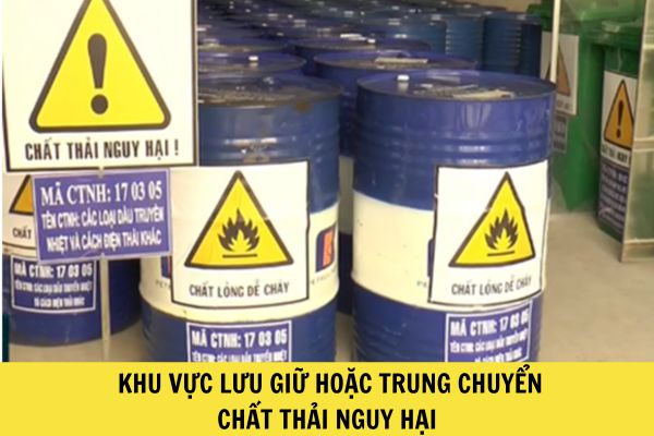 Chất thải nguy hại ở thể lỏng khi lưu giữ hoặc trung chuyển có bắt buộc phải có bồn chứa không?